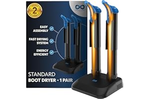 Everlasting Comfort Boot Dryer for Work Boots – Easy-to-Use, Silent & Energy-Efficient Boot Warmer and Shoe Dryer for Sneakers, Electric Fanless Convection Design to Reduce Odor (1 Pair)