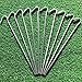 ALAZCO 20pc Galvanized Steel Tent Pegs - Garden Stakes -Heavy Duty - Rust Free