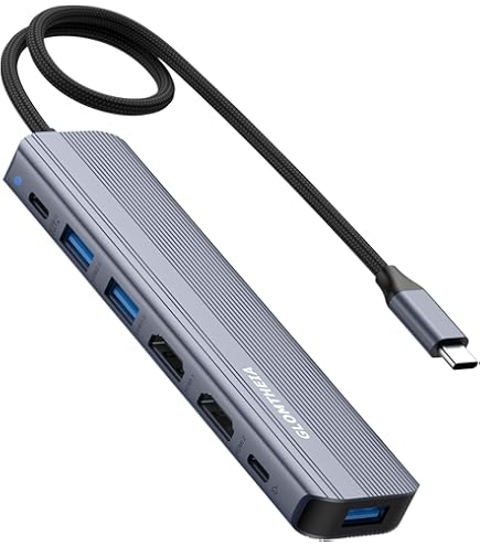 MacBook Air + Multiportアダプタ Amazon.com: MacBook USB C Hub Multiport Adapter, 8 in 2 MacBook