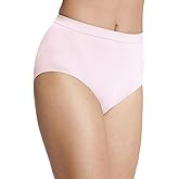 Bali womens Comfort Revolution Seamless Brief Panty, Microfiber Stretch Underwear, Women’s High Rise Brief