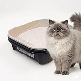 Large Sifting Cat Litter Box - Made in USA - Black