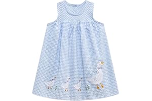 Winzik Girls Dress, Toddler Summer Short Sleeve Cotton Casual Easter Dresses Clothes 18M-7Y