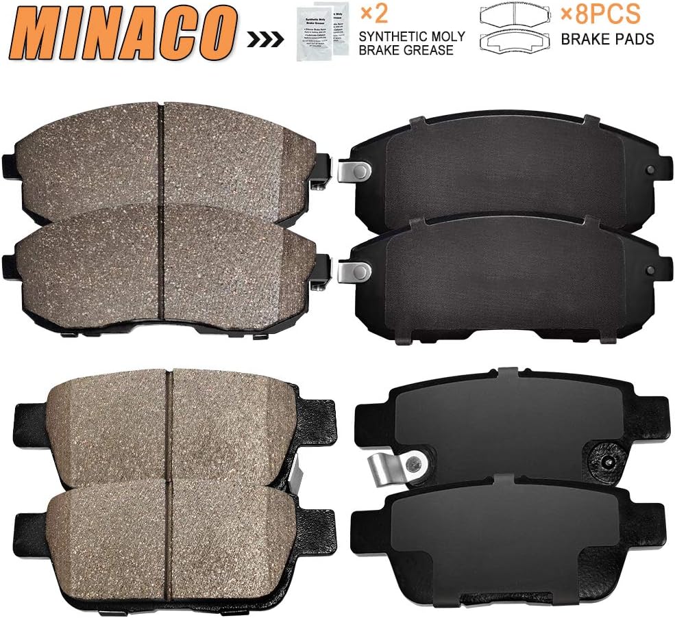 8PCS Front and Rear Ceramic Brake Pads Set For HONDA CIVIC 2012-2015 D914,D914-7795,D537,D537-7418