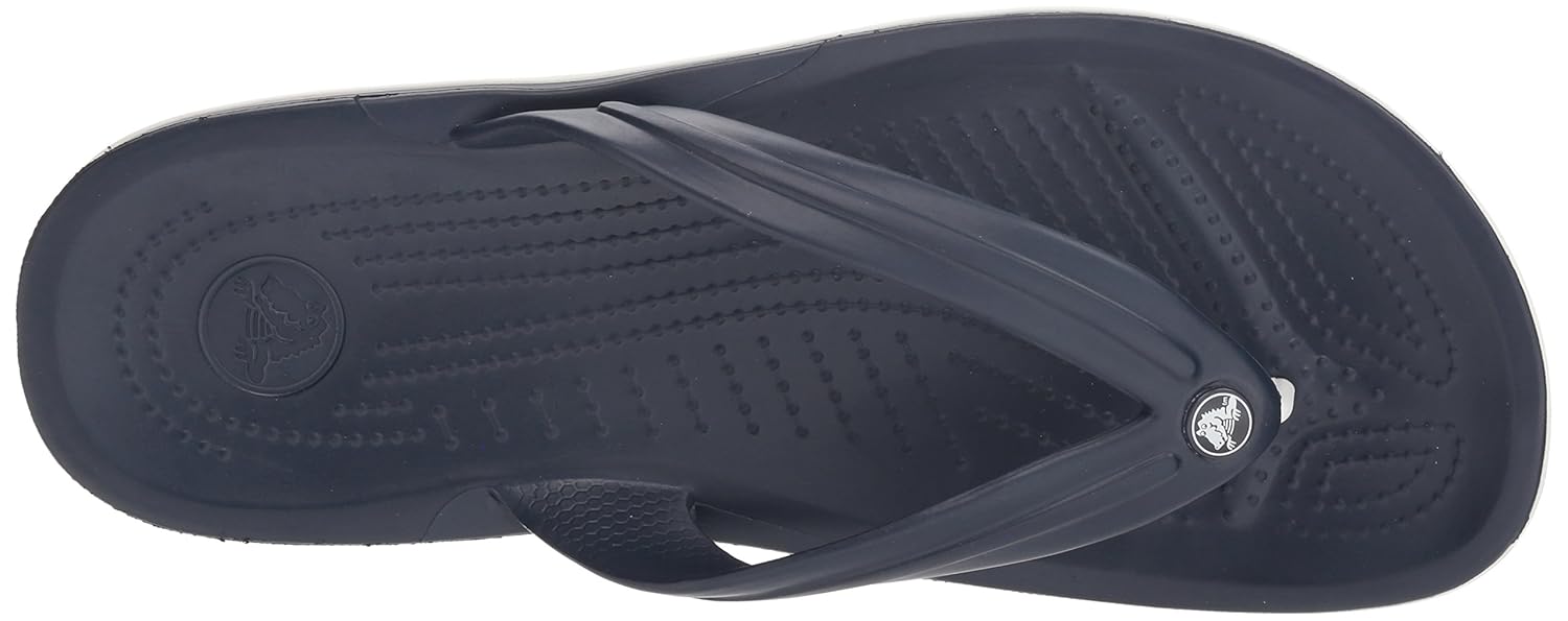 crocs unisex crocband navy flip flops and house slippers