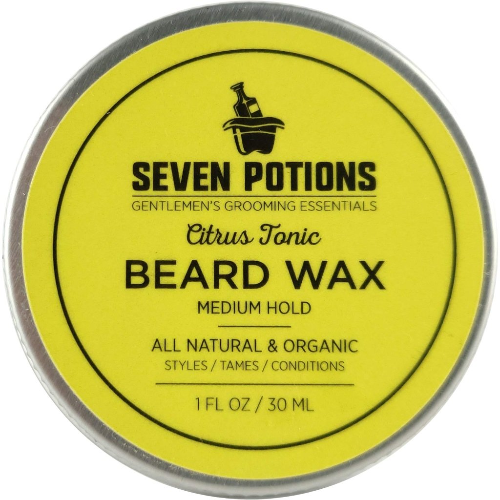 Seven Potions Beard Wax for Men Medium Hold Styling Wax to Shape And