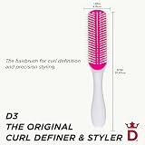 Denman D3 Curly Hair Brush Cherry Blossom 7 Row Styling Brush view 2