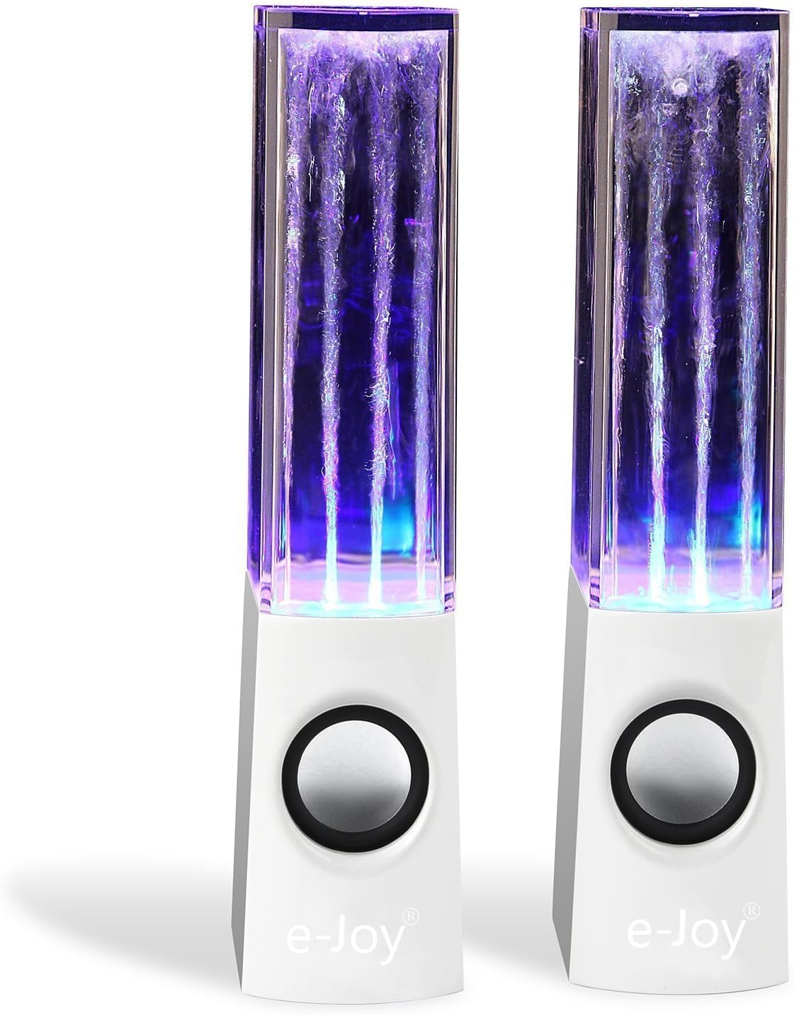 LEDMart Water Dancing Speakers Audio Player Computer Speaker Music Box (White)