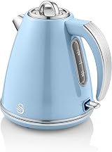 Swan Retro Jug Kettle 1.5L Blue 3KW Fast Boil 360 Degree Base view 3