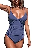 CUPSHE Women's One Piece Swimsuit Tummy Control V