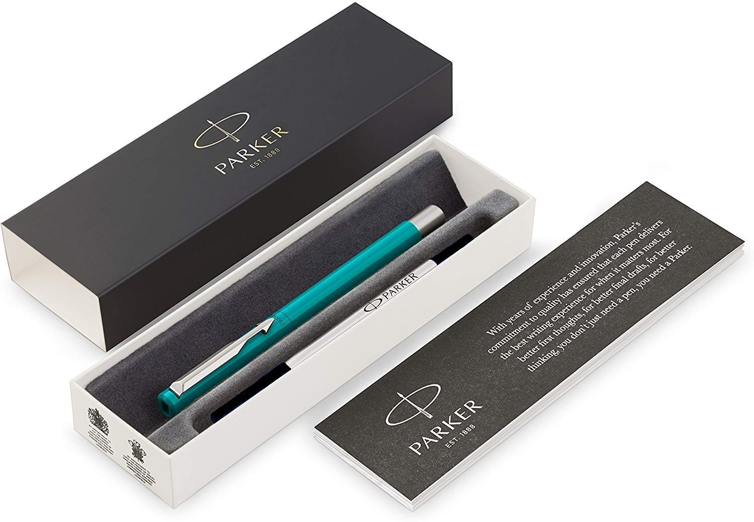 Parker Vector Blue Green Rollerball Pen with Black Ink