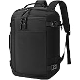 Nixjoro 40x30x20 cm Travel Bag Expandable to 40x30x25cm Personal Item Travel Bag Carry On Backpack Flight Approved Underseat with USB Charging Port 15.7 inch Business Weekender Bag for Men Women