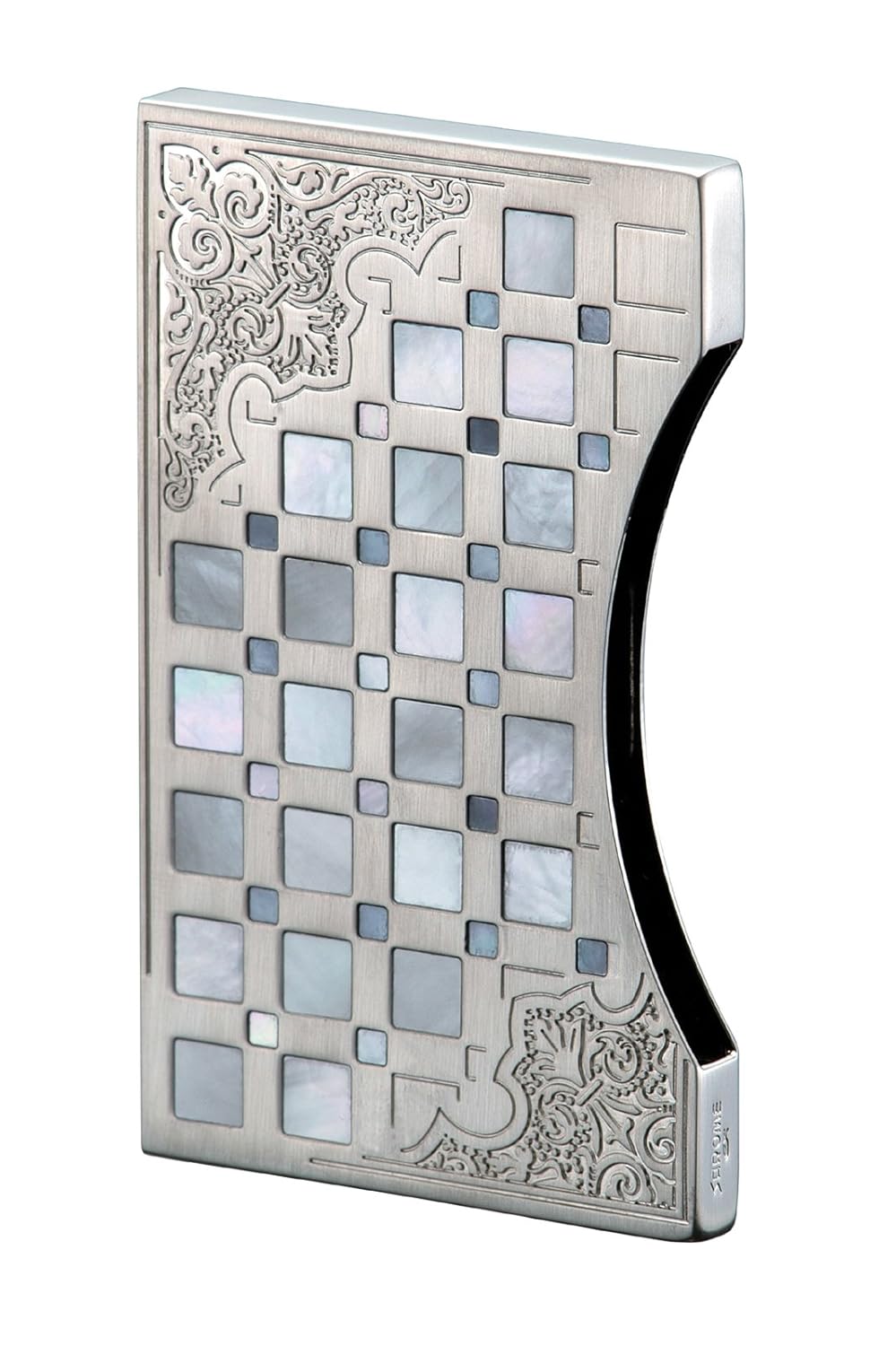 Amazon Com Sarome Business Card Case Exna1 02 Sliver Arabesque