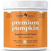 Wild Acre Pumpkin Powder for Dogs - Puree Treat or Food Topper - Fiber Source for Dogs - 8oz