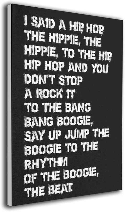 Amazon Com Lp Art Canvas Print Wall Art Rappers Delight The