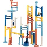 MindWare Marble Run Neutral Colors | Build working marble runs and watch them roll. Includes 103 durable pieces and 20 marbles.