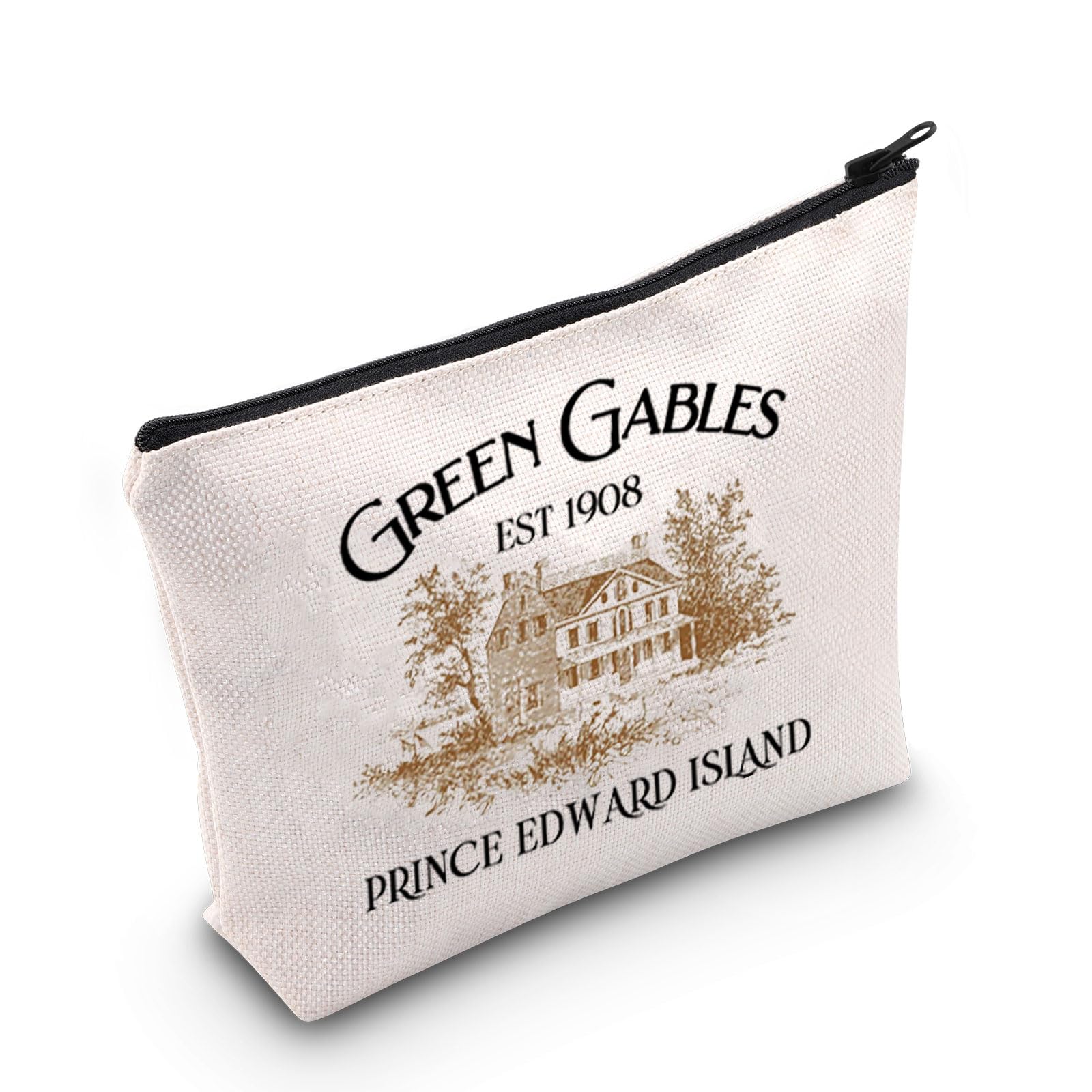 Anne Novel Inspired Makeup Bag Anne Book Literary Gifts Green Gables Prince Edward Island Zipper Pouch Anne Green Quote Gift (Green UK2)