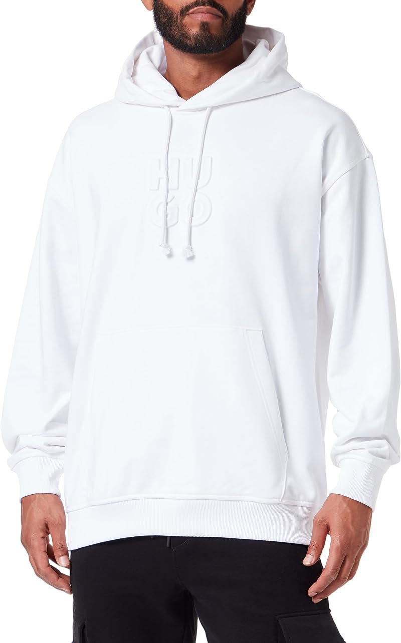 HUGO Dokras Men's White Button-Up Shirt Size Small