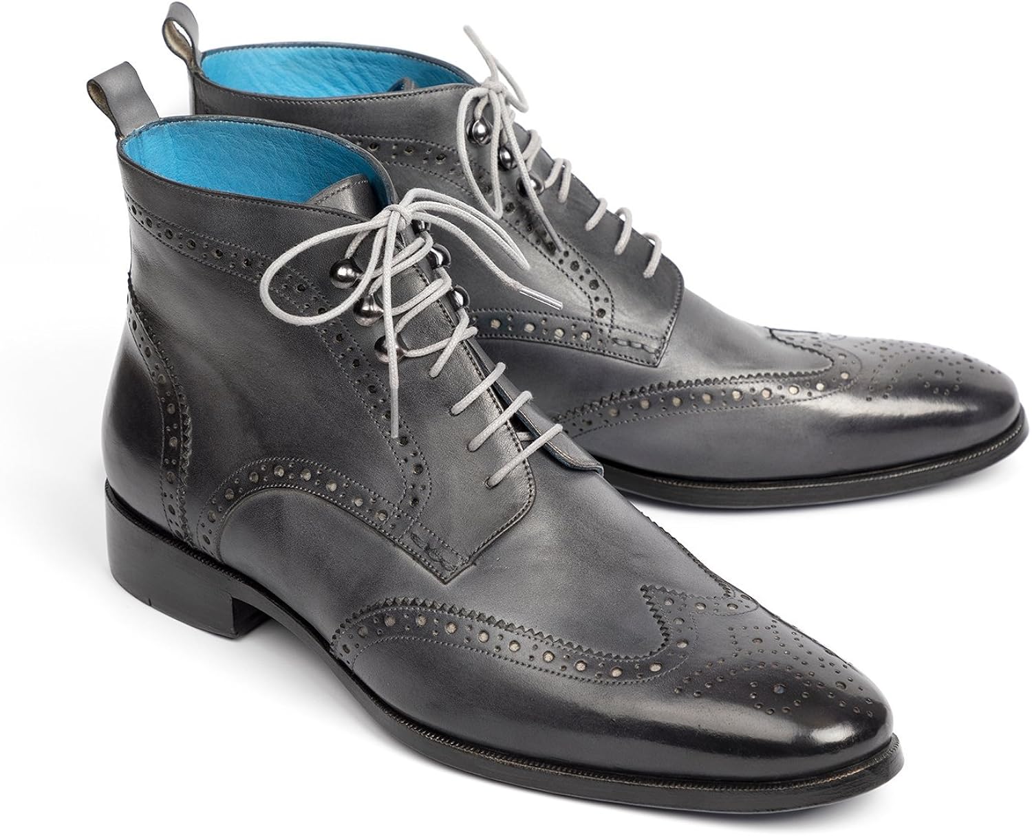 blue wingtip boots