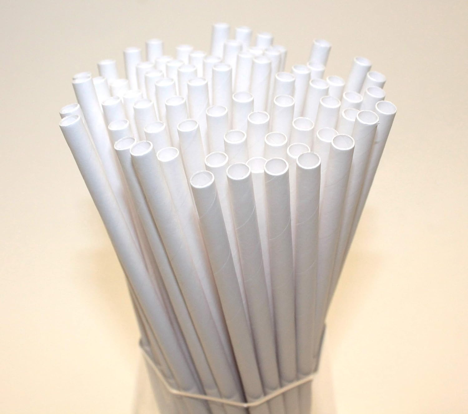 White Paper Straws (6mm x 200mm), Pack Size 500 - Image 3