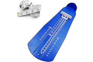 pozzolanas Foot Measurement Device Shoe Size Measuring Devices for Adults and Kids with Soft Tape Measure US Standard
