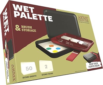 The Army Painter Wet Palette for Acrylic Paint with 50 Hydro Sheets