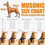 Musonic No Pull Dog Harness Breathable Adjustable XS Orange with Free Leash view 7