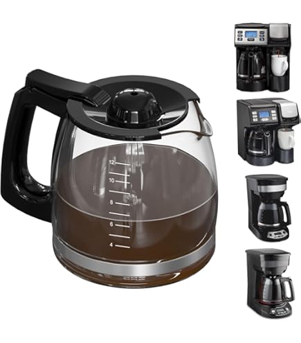 49983 12-Cup Glass Carafe Replacement For Hamilton Beach Flex Brew