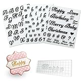 Alphabet Cake Stamps for Biscuit Fondant
