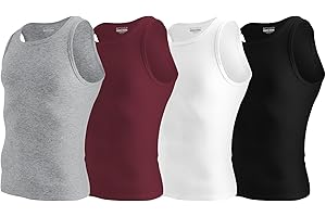 Spyder Men's Performance Tank Top A-Shirts Moisture Wicking Stretch Undershirt Quick Dry Athletic Ribbed Tank Poly Spandex
