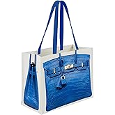 Dotpraise Chic Canvas Tote with Luxury-Inspired Print – Funny Gift Bag for Women, Stylish Holiday Present, Foldable Everyday Carryall