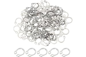 PATIKIL 9mm OD External Retaining Rings, 100 Pcs C-Clip Retaining Shaft Snap Rings 304 Stainless Steel External Circlip for A