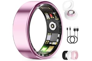 Smart Ring for Women &amp; Men, Health Monitoring Ring with Heart Rate, Blood Oxygen,Blood Pressure, IP68 Waterproof Fitness Ring, Sleep Monitoring for iPhone and Android, No APP Fee (Lavender Pink, 9#)4.5 out of 5 stars 22$39.99