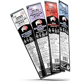 Mitsoh Bison Pemmican Meat Snack Variety Pack – Saskatoon Berry, Blueberry, Blueberry (No Pepper), Strawberry Flavours, Indig
