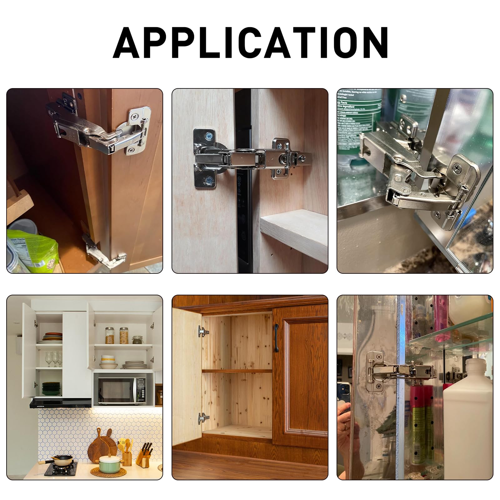 TamBee Corner Hinge Bifold 165 Degree Lazy Susan Door Hinge