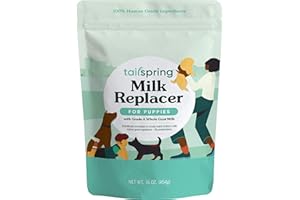 TAILSPRING Milk Replacer for Puppies, Powdered, Made with Whole Goat Milk (1 Pound (Pack of 1)