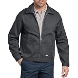 Dickies Men's Unlined Eisenhower Jacket - Classic Workwear Style With Brass Zipper