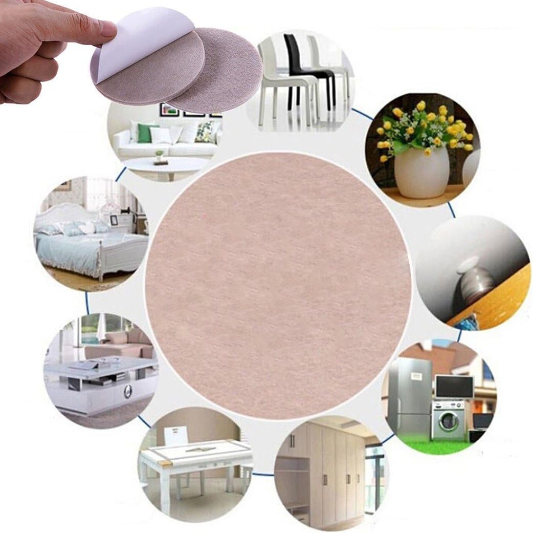 X-PROTECTOR Premium Two Colors Pack Furniture Pads 133 Piece! Felt Pads Furniture Feet Brown 106 + Beige 27 Various Sizes - Best Wood Floor Protectors. Protect Your Hardwood & Laminate Flooring - - 