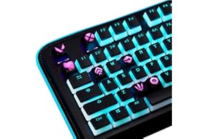 Valorant Custom Keycaps (Agent Raze) - Laser Engraved with Each Valorant Agent's Portrait, Skills, and Position. Fit with Any