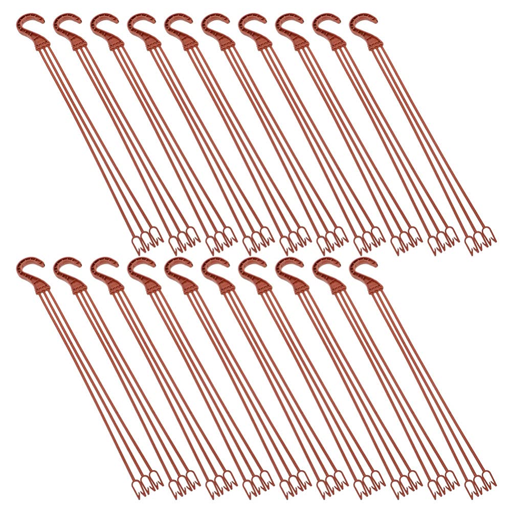 Yardwe 25pcs Plastic Planter Hangers Plant Hooks Flowerpot Hanging Chain Plant Load Hooks Garden Accessories for Bird Feeders Plant Container Lanterns Ornaments