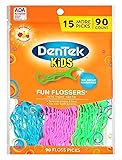 DenTek Kids Fun Flossers, Floss Picks, Removes Food