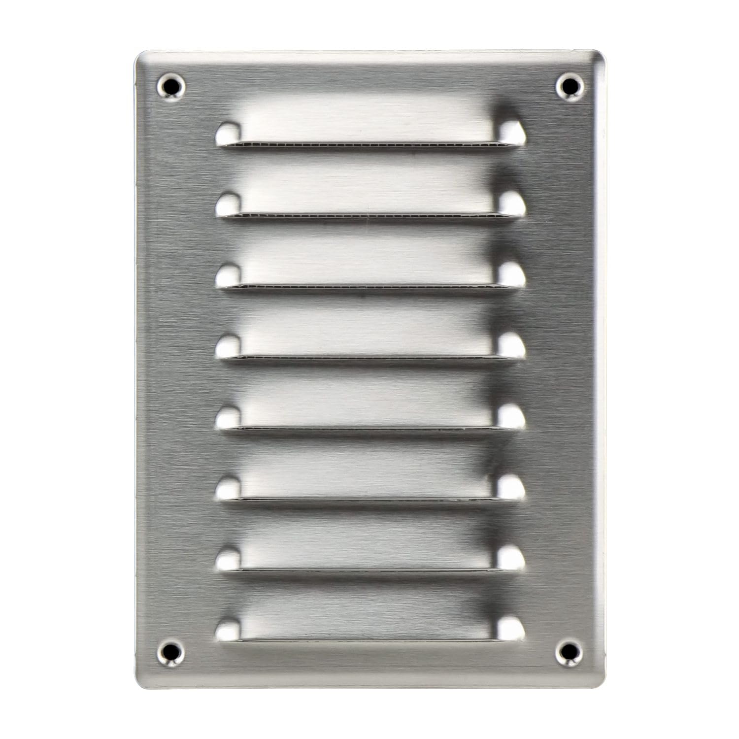 Steinberg14 Stainless steel 140x190mm Metal Air Vent Cover with Insect Mesh - 5.5x7.5 inch Ventilation Grille - Rectangular Air Vents for Outdoor and Indoor - Air Vent Register for Walls and Ceilings