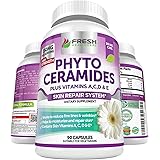 Phytoceramides - 3 Month Supply - Plus Skin Vitamins A,C,D & E for Skin Repair & Rejuvenation - Anti Aging Powerhouse for Red