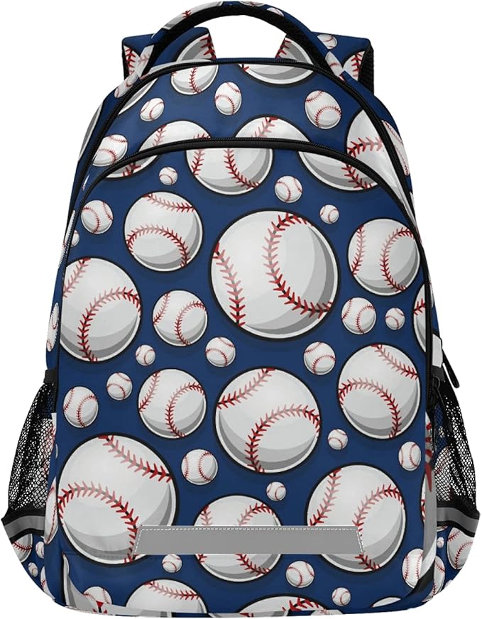 Baseball Softball School Backpack Student Backpack for Students Boys