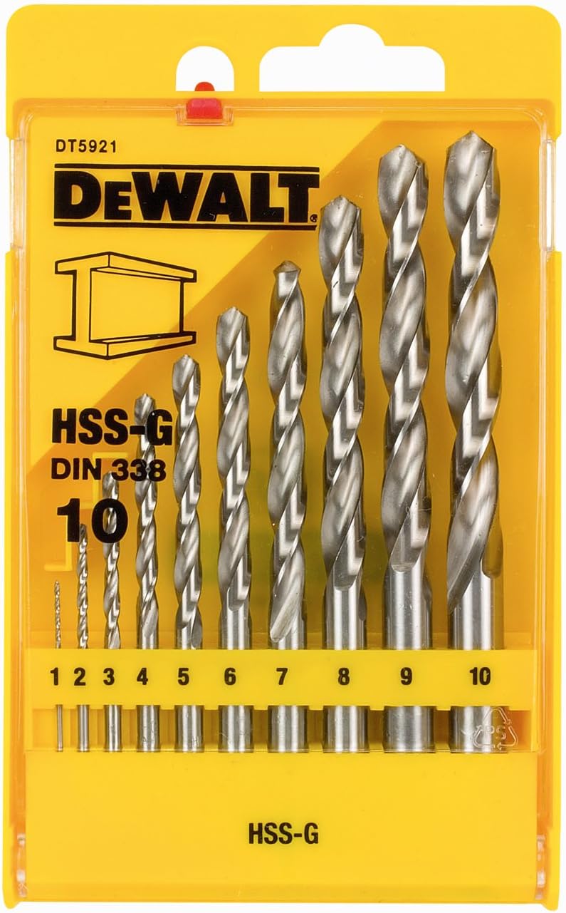 DeWalt Brad Point Drill Bits Set (5 Pieces) + 338 Jobber Metal Drill Bit Sets, 10 Pieces, Bits Set Bundle - Image 4