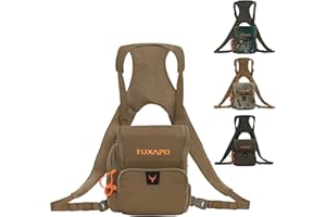 Tuxapo Binocular Harness Chest Pack Bino case Fits binoculars, rangefinder, phone for hunting, birdwatching hiking