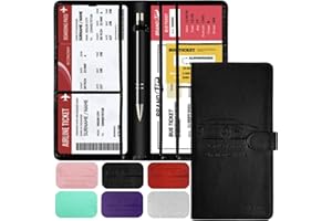 HIIXHC Car Registration and Insurance Card Holder with Magnetic Closure, Leather Vehicle Glove Box Automobile Documents Paperwork Wallet Case Organizer for ID, Driver's License, Key Contact Information Cards