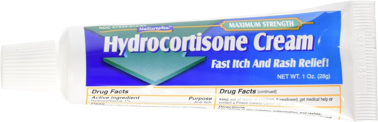 Natureplex Hydrocortisone 1% Cream, 1 Oz (Pack of 2): Health & Personal Care