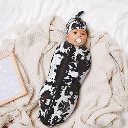 Figtihw Cow Swaddle Blankets Newborn Receiving