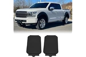 2-Pack Plastic Bed Rail Cap Inserts for Ford F-150 (2015–2023) and F-250/F-350 Super Duty (2017–2023) – ABS Black Truck Bed S