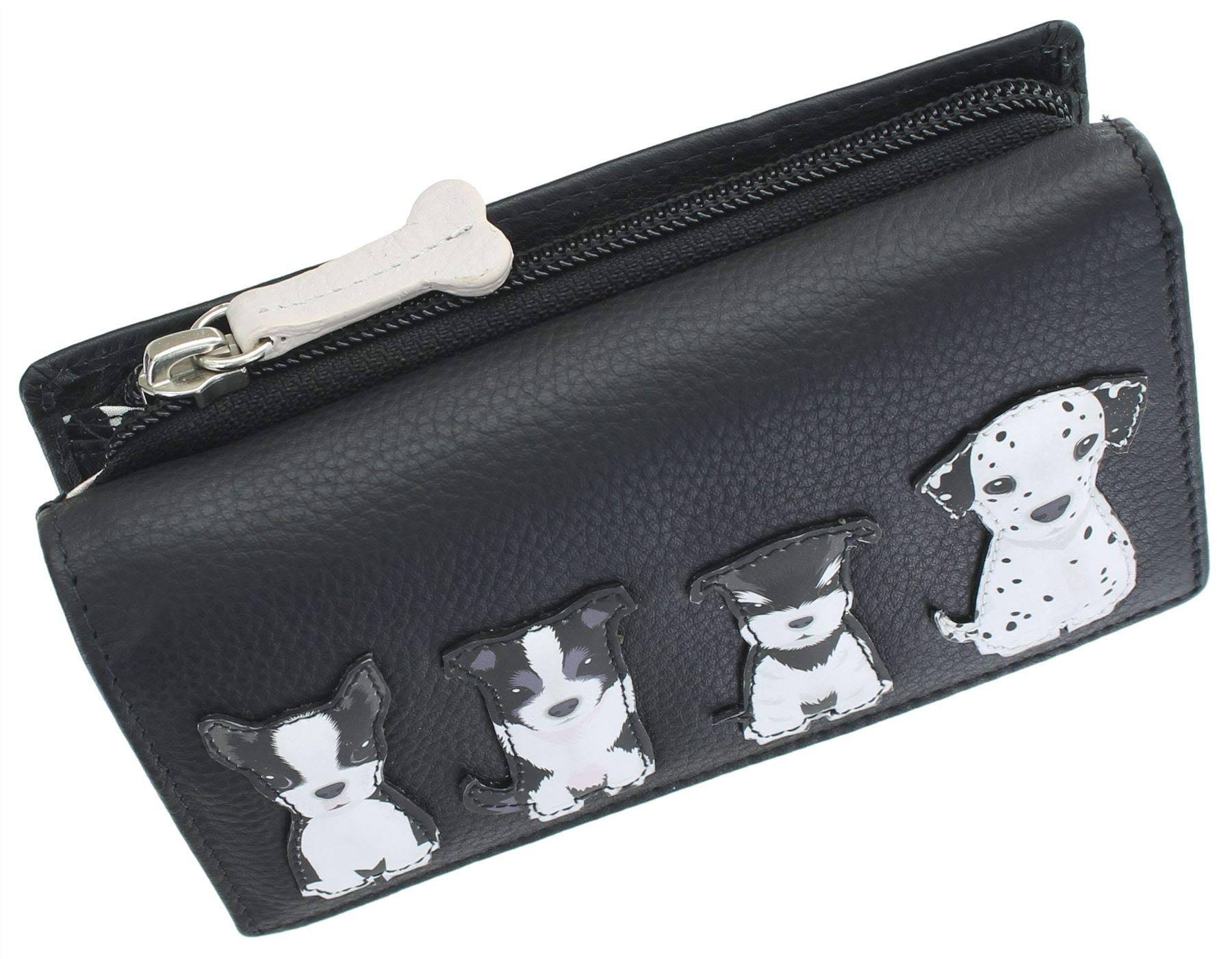Mala Leather Best Friends Collection Leather Purse RFID 3509_65 Black